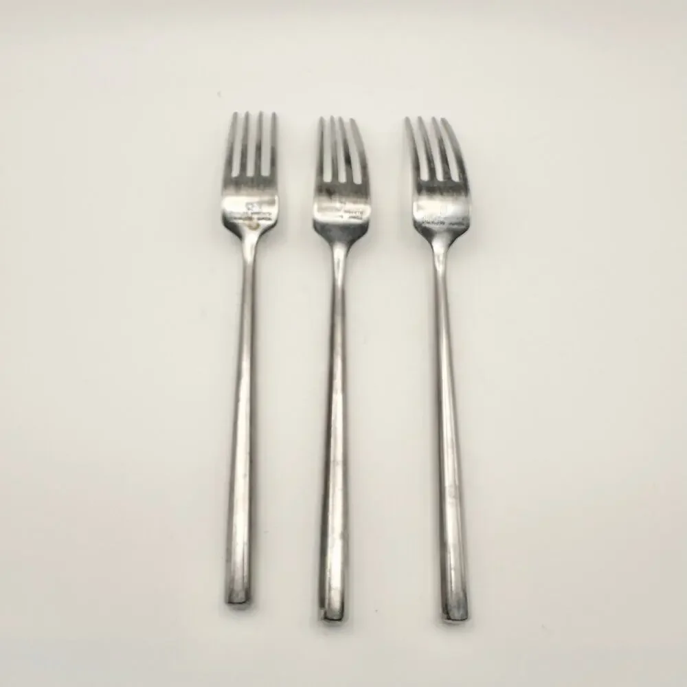 Stanley Roberts Korea York SRBYOR Set of 3 Salad Forks Dinner Forks Oval Spoons